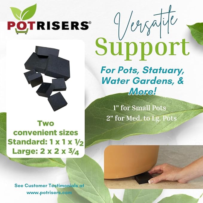 - Invisible Pot Feet to Elevate up to 8 Flower Plant Planters or Statues | - Image 4