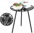1 Pack Extra-Large Metal Outdoor Side Tables 18 Inches Outside End Table by PartyZealot