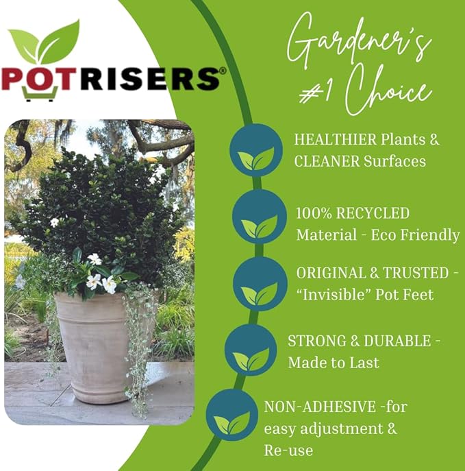 - Invisible Pot Feet to Elevate up to 8 Flower Plant Planters or Statues | - Image 5