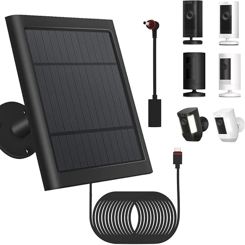 1 Pack - Solar Panel for Ring Security Camera Spotlight Cam Plus/Pro Stick Up by Fehuatenda
