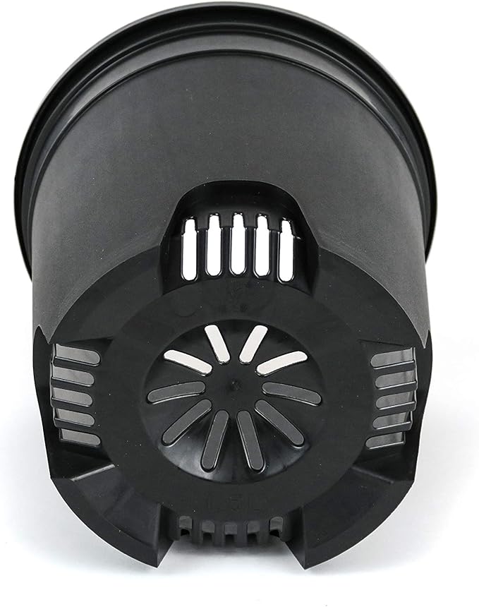 1.5 Gallon Black Nursery Pot Plastic Planters - Image 3