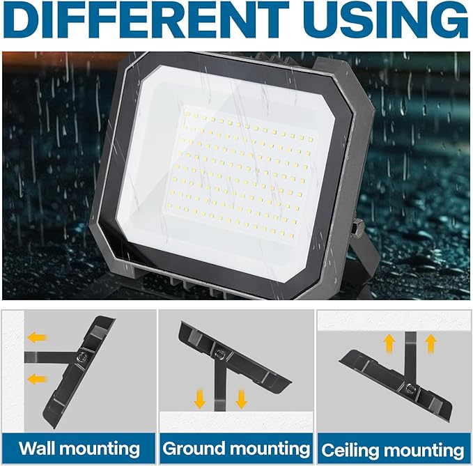 1 Pack LED Flood Lights Outdoor, 50W 5000LM Super Bright Floodlight Outside - Image 5