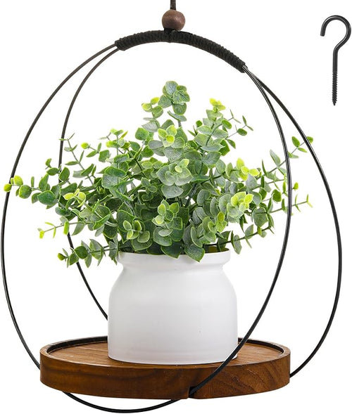 1 Pack Hanging Planters for Indoor Black Plant Hanger by Threehoney