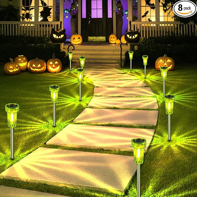 St Patricks Day Decorations Solar Pathway Lights Outdoor, St. Patrick's Day by DERAYSIONSolarLighting