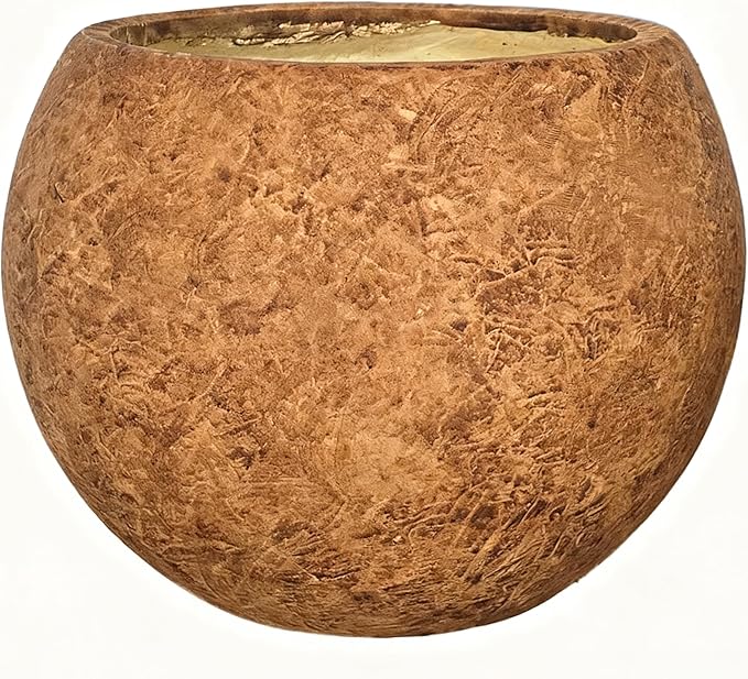 10 H x 14" Dia Round Fiberstone Planter by Panlaolao