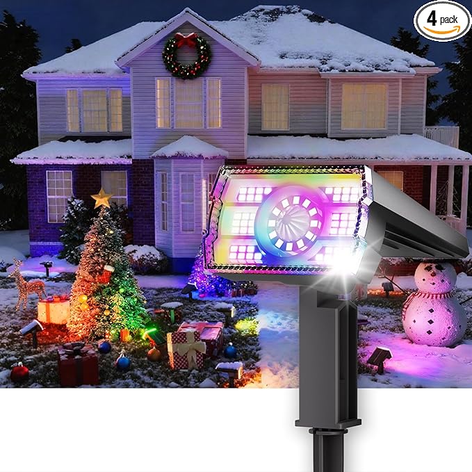 1 Pack Solar Outdoor Lights Waterproof IP67, Spotlights 6 Colors Changing+10 by Professionalproductionofsolarlightsoutdoor%EF%BC%9A%EF%BC%89