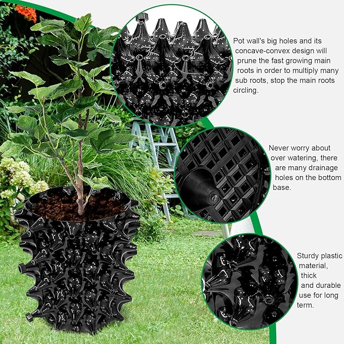 1 Gallon Air Pruning Containers, New Plastic Nursery Pots, Fruit Vegetable - Image 4